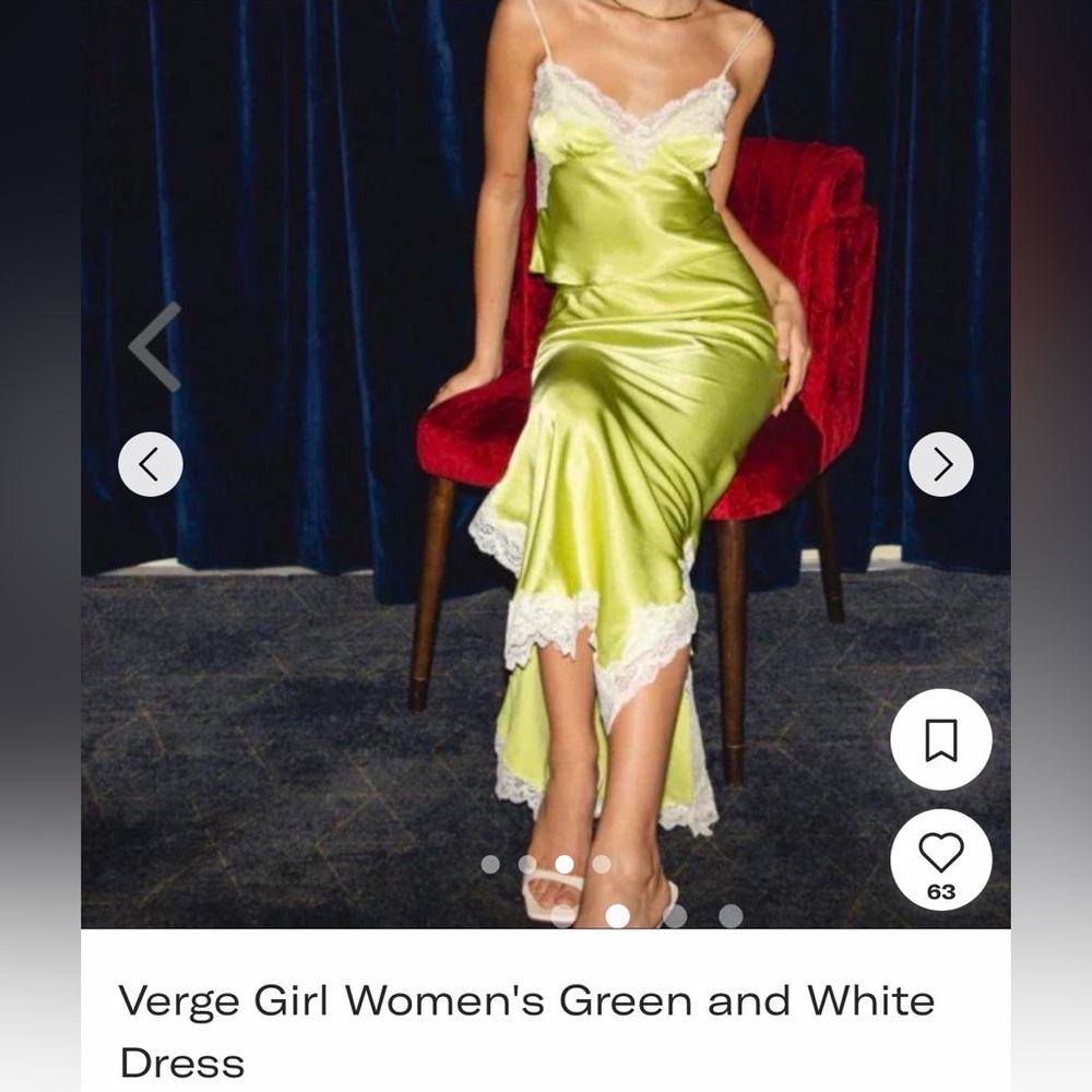 VRG GRL Green Lace Dress